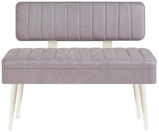 Esiku pink Kalune Design Vina 0701 - 1, valge/hall, 36 cm x 110 cm x 85 cm