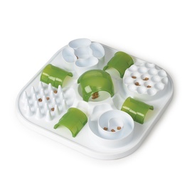 Stratēģijas spēle kaķiem Catit Treat Puzzle CH-0101, balta/zaļa, 41 cm