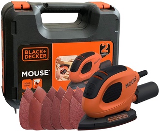 Elektriskā leņķa slīpmašīna Black+Decker Mouse, 0.8 kg, 55 W