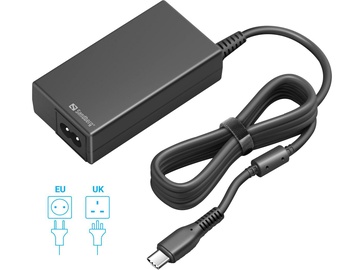 Įkroviklis Sandberg USB-C AC Charger PD65W EU+UK, 65 W, 100 - 240 V, 1.8 m