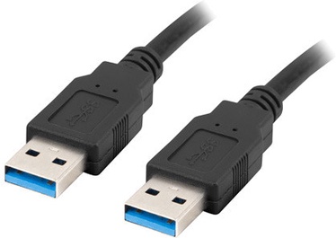 Kabelis Lanberg USB - USB USB, USB, 0.5 m, juoda