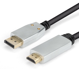 Кабель Montis DisplayPort 1.4 - HDMI 2.0 DisplayPort 1.4, HDMI, 1.8 м, черный/серый