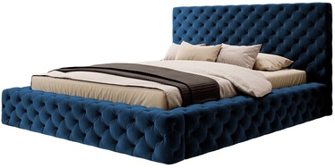 Кровать двухместная Princce Lukso 40, 160 x 200 cm, синий, с решеткой