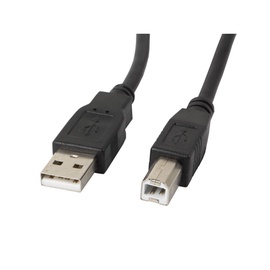 Vads Lanberg USB / USB USB 2.0 A male, USB 2.0 B male, 1.8 m, melna