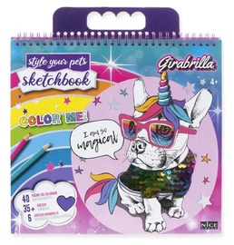 Krāsošanas komplekts Russell Sketchbook Style Your Pet N02592, daudzkrāsaina