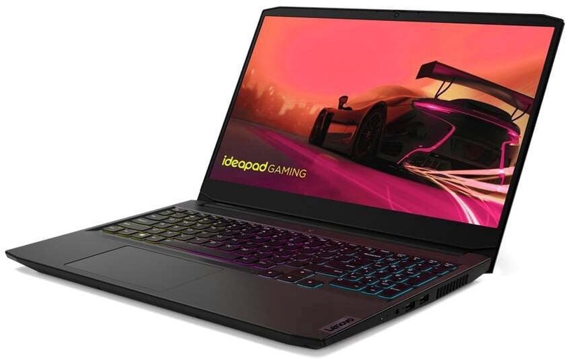 Portatīvais dators Lenovo IdeaPad Gaming 3 15ACH6 82K2023ALT, AMD Ryzen 5 5600H, 8 GB, 512 GB, 15.6 ", Nvidia GeForce RTX 3050, melna