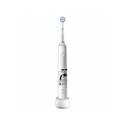 Электрическая зубная щетка Braun Oral-B Pro3 Junior Star Wars, белый/черный