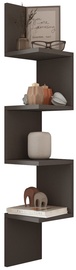 Sienas plaukts Kalune Design WL9-AN, antracīta, 22 cm x 22 cm x 117.2 cm