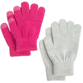 Набор перчаток, для девочек Cool Club 7450752, розовый/серый, 140/158