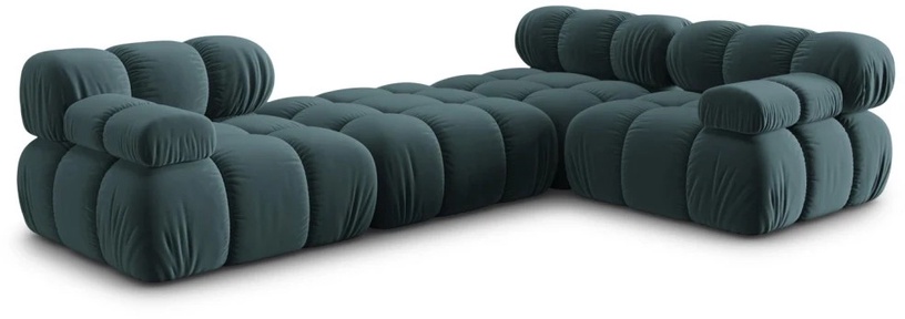 Mooduldiivan Micadoni Home Bellis, roheline, 282 x 188 cm x 63 cm