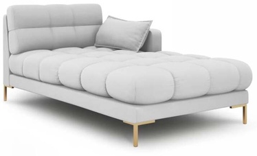 Dīvāns Micadoni Home Mamaia Chaise Longue, gaiši pelēka, labais, 185 x 105 cm x 75 cm