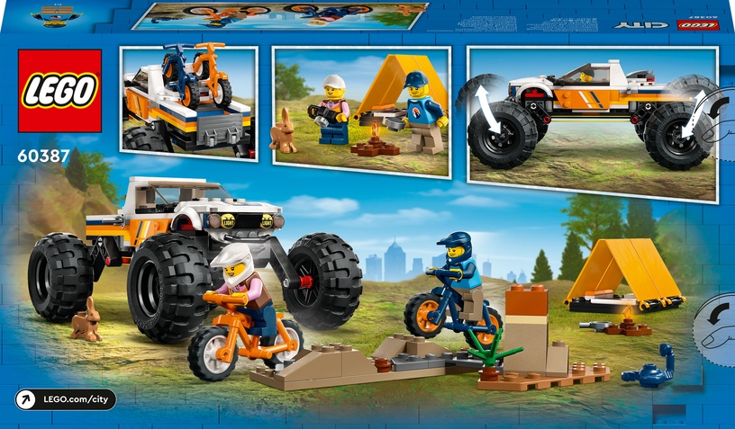 Konstruktor LEGO® City Maastikuauto seiklused 60387, 252 tk