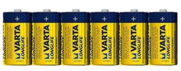 Baterijas Varta Longlife Extra, C/LR14, 1.5 V, 6 gab.