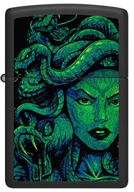 Žiebtuvėlis Zippo 48609 Medusa Design, juoda/žalia