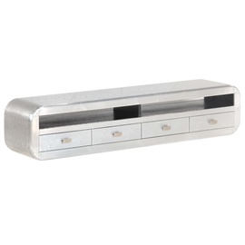 TV-laud VLX Vintage Aircraft Airman Style 246314, hõbe, 1400 mm x 300 mm x 300 mm