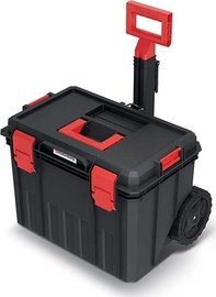 Ящик для инструментов Prosperplast Modular Solution 40, 530 мм x 355 мм x 390 мм, черный/красный