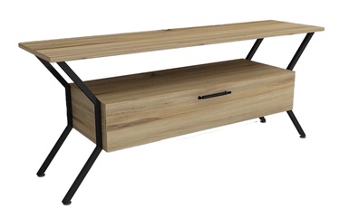 TV-laud Kalune Design Tarz, must/hele pruun, 124 cm x 35 cm x 54 cm