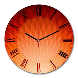 Pulkstenis Wallity 3030MS-022, sarkana/oranža, kokskaidu plāksnes (mdf), 30 cm x 30 cm, 30 cm