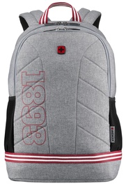 Рюкзак Wenger Quadma Laptop Backpack, серый, 22 л, 16″