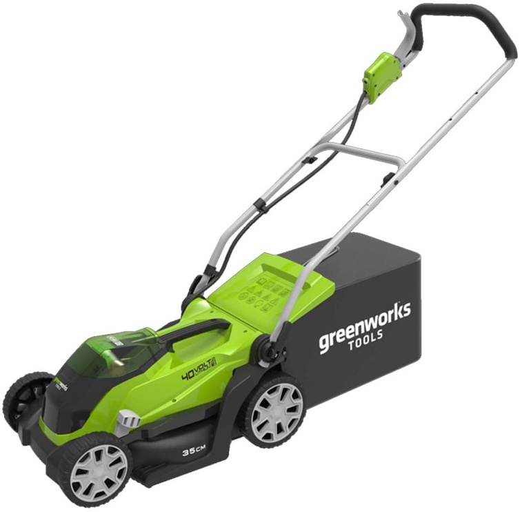 Akumulatora zāles pļāvējs Greenworks G40LM35, 35 cm