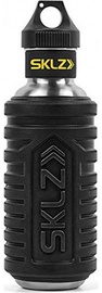 Ūdens pudele SKLZ Hydro-Roller, melna/nerūsējošā tērauda, 0.83 l