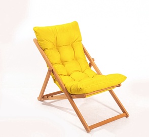 Lauko krėslas Kalune Design MY006, geltona, 44 cm x 59 cm x 90 cm