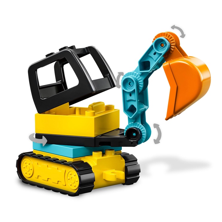 Konstruktors LEGO® Duplo Town Kravas automašīna un kāpurķēžu ekskavators 10931