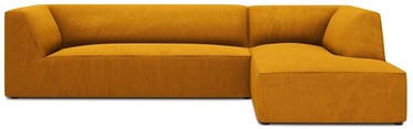 Stūra dīvāns Micadoni Home Ruby 4 Seats, zelta, labais, 273 x 180 cm x 69 cm