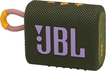 Беспроводной динамик JBL GO 3, зеленый, 4 Вт