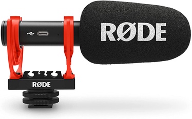 Микрофон Røde VideoMic GO II, черный/красный