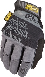 Darba cimdi pirkstaiņi Mechanix Wear Specialty MSD-05-009, tekstilmateriāls/ādas imitācija/zamšāda, melna/pelēka, M, 2 gab.