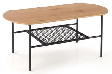 Kafijas galdiņš Halmar Jacksona, melna/ozola, 1050 - 1060 mm x 550 mm x 440 mm