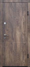Išorinės buto durys OPTIM-185, dešininės, ruda, 205 x 86 x 8 cm
