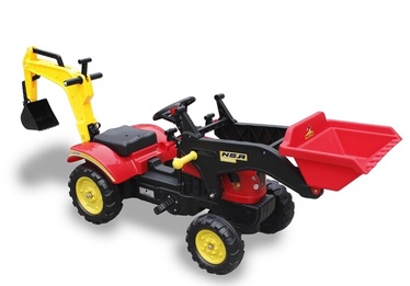Traktor LEAN Toys Large Branson Tractor, punane/kollane