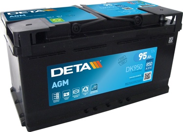 Akumulators Deta AGM DK950, 12 V, 90 Ah, 900 A