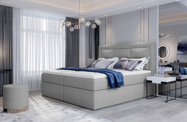 Кровать Vivre Grande, 160 x 200 cm, серый, с матрасом, с решеткой