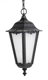 Rippuv tänavavalgusti Su-Ma Retro Maxi, 100W, E27, IP43, must, 30 cm x 89 cm