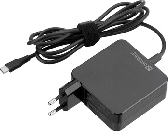 Lādētājs Sandberg USB-C AC Charger, 65 W, 100 - 240 V, 2 m