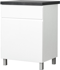 Alumine köögikapp Bodzio Kampara KKA60DSFP-BI/L/BI, valge, 60 cm x 60 cm x 86 cm