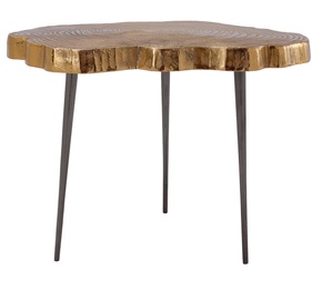 Журнальный столик Kayoom Wood Art 225, золотой, 65 см x 56 см x 50 см