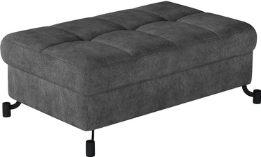 Pufs Lorelle Dora 96, tumši pelēka, 70 cm x 100 cm x 45 cm