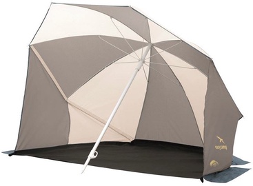 Pludmales lietussargs Easy Camp Coast, 1400 mm, pelēka/bēša