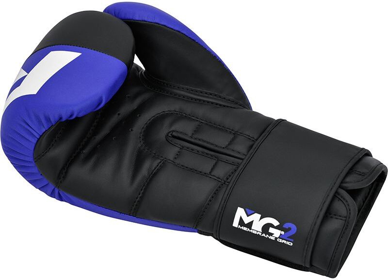 Боксерские перчатки RDX F4 BGR-F4U-14OZ, синий/черный, 14 oz