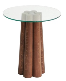 Журнальный столик Kalune Design Pianeta, ореховый, 450 мм x 450 мм x 500 мм