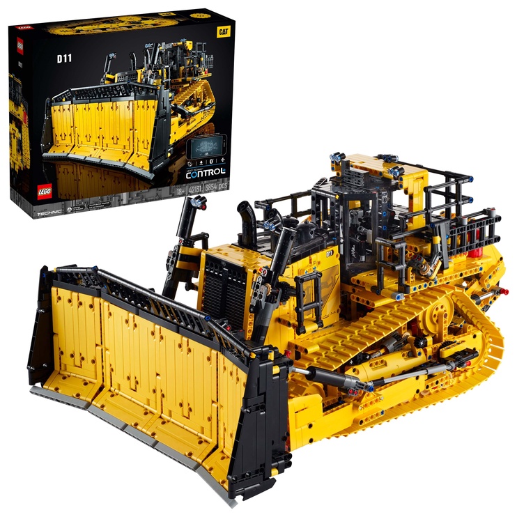 Konstruktor LEGO® Rakendusest juhitav buldooser Cat® D11 42131, 3854 tk