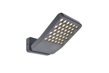 Уличный настенный светильник Lutec Atlantis 7801601118, 13.7Вт, LED, IP54, темно-серый, 13 см x 11 см