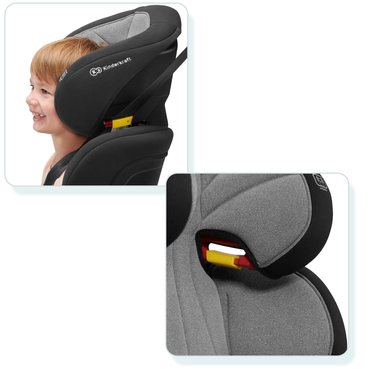 Автомобильное сиденье KinderKraft Unity Isofix 20, черный/серый, 15 - 36 кг
