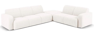 Stūra dīvāns Micadoni Home Molino Boucle, balta, labais, 315 x 250 cm x 72 cm