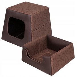 Guļvieta mājdzīvniekiem Hobbydog Pyramid, brūna, 68 cm x 68 cm, R3
