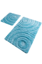 Комплект ковриков для ванны Foutastic Wave 359CHL1594, бирюзовый, 600 мм x 1000 мм